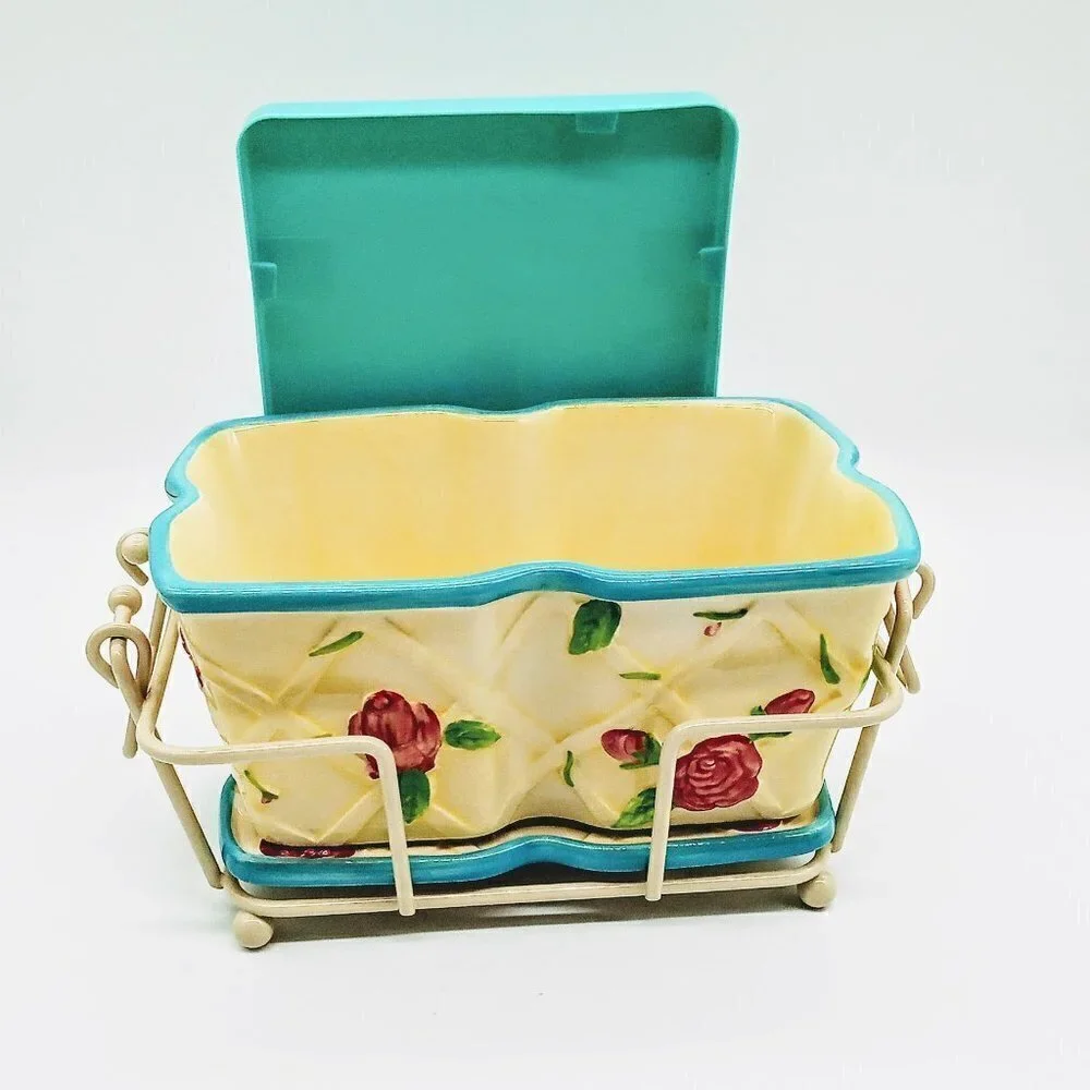 Temptations Ovenware Rose 4-Pc. Ceramic Loaf Pan Set